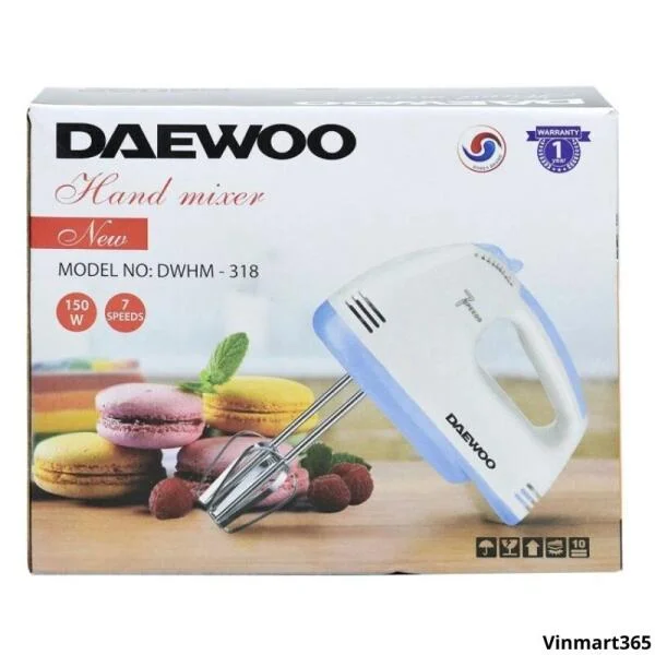Máy Đánh Trứng Daewoo DWHM-318 Cầm Tay Chính Hãng slide 6