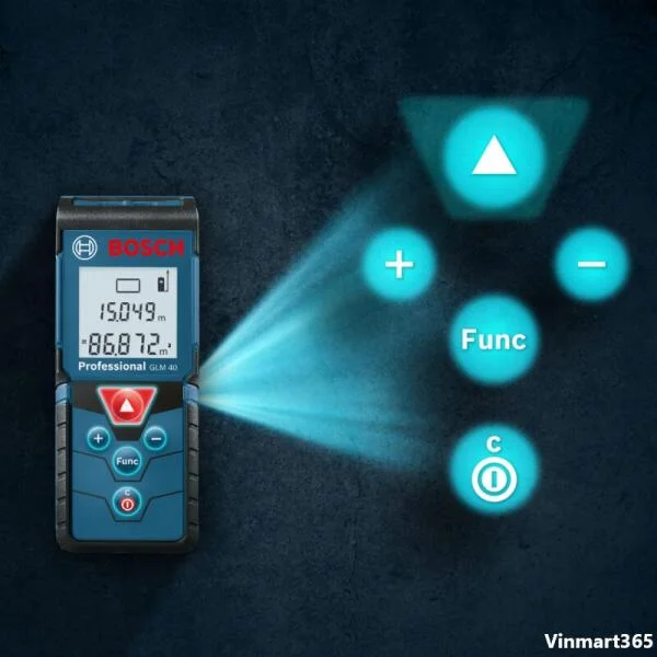 Máy Đo Khoảng Cách Laser Bosch GLM 40 Chính Hãng slide 6