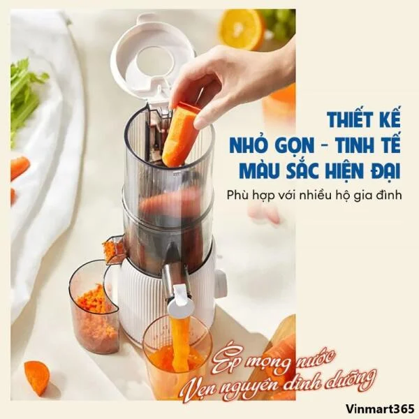 Máy Ép Chậm Gilux GLT25 Ép Kiệt Bã Cao Cấp slide 5