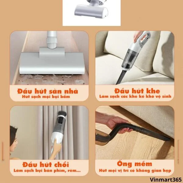 Máy Hút Bụi Dodoto LT113CG Cầm Tay Chính Hãng slide 3