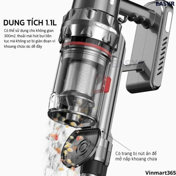 Máy Hút Bụi EASYR UC09 Lốc Xoáy Có Dây Cao Cấp slide 5