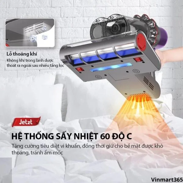 Máy Hút Bụi Giường Nệm JETZT J23 Thông Minh Thế Hệ Mới slide 5