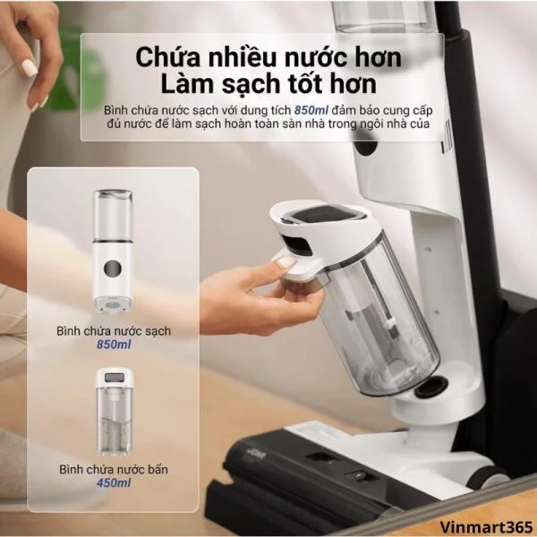 Máy Hút Bụi Lau Sàn JONR ED12 Tràn Viền Không Dây Cao Cấp slide 6