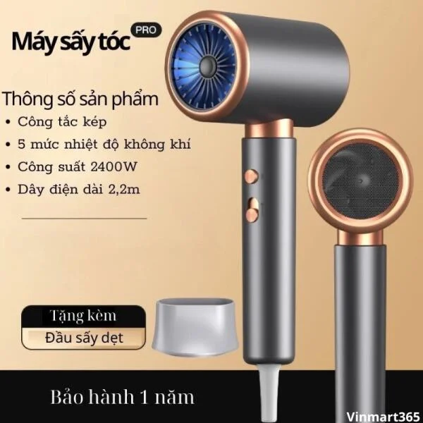 Máy Sấy Tóc Haliway Hai Chiều Nóng Lạnh Chính Hãng slide 7
