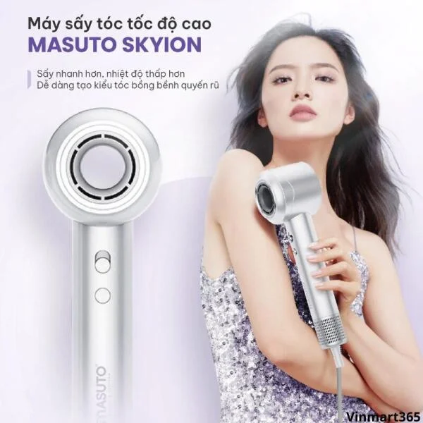 Máy Sấy Tóc Ion Âm Masuto Skylon 2 Chiều Nóng Lạnh Cao Cấp slide 6