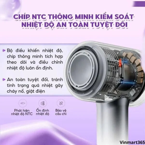 Máy Sấy Tóc Seemee Công Nghệ Ion Âm Cao Cấp slide 5