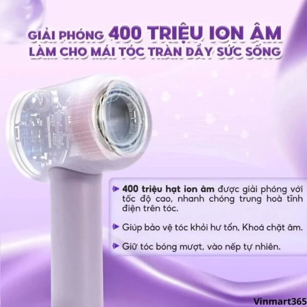 Máy Sấy Tóc Seemee Công Nghệ Ion Âm Cao Cấp slide 2