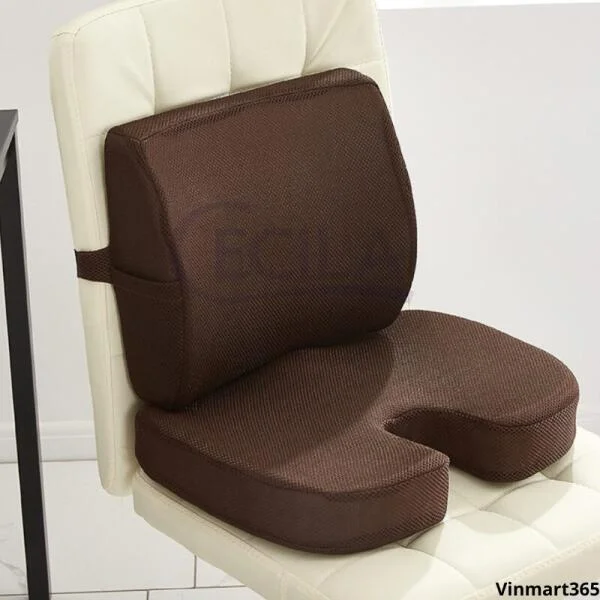 Bộ Gối Tựa Lưng Và Đệm Lót Ghế CECILA Văn Phòng Cao Cấp slide 3