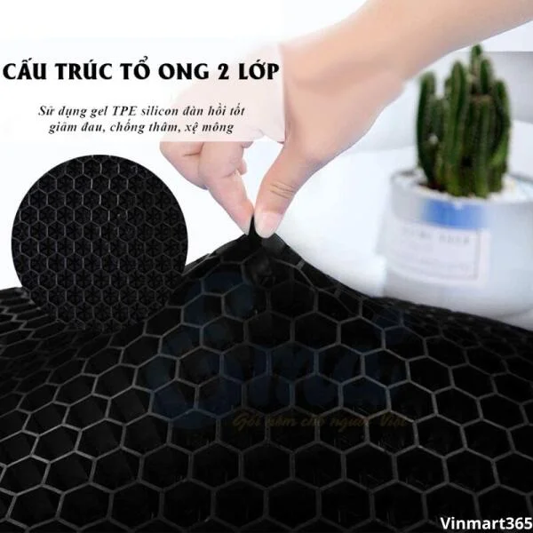 Đệm Ngồi 3D Silicon Văn Phòng CECILA Cao Cấp slide 7