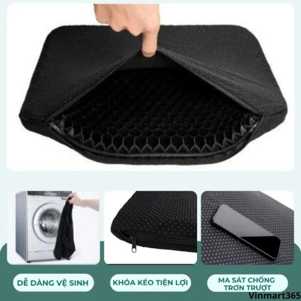 Đệm Ngồi 3D Silicon Văn Phòng CECILA Cao Cấp slide 2