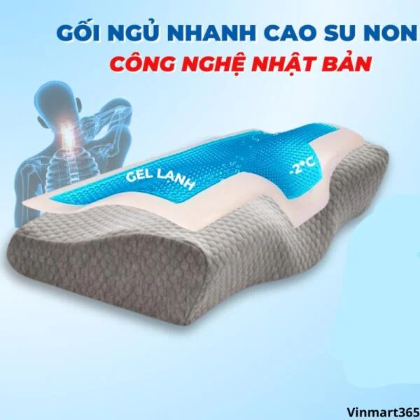 Gối Cao Su Non CECILA Hỗ Trợ Ngủ Nhanh Cao Cấp slide 2