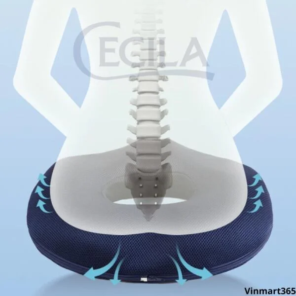 Gối Lót Ghế Ngồi Y Tế Chống Trĩ CECILA Chính Hãng slide 6