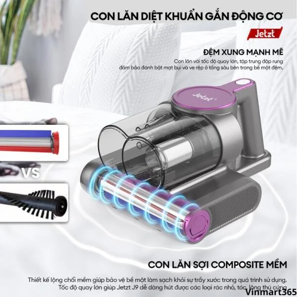 Máy Hút Bụi JETZT J9 Giường Nệm Diệt Khuẩn UV Cao Cấp slide 6