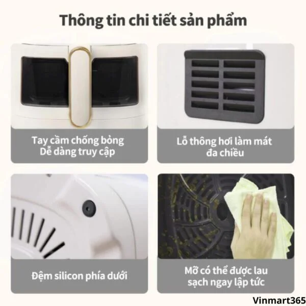 Nồi Chiên Không Dầu Camel 12 Lít Chính Hãng slide 3