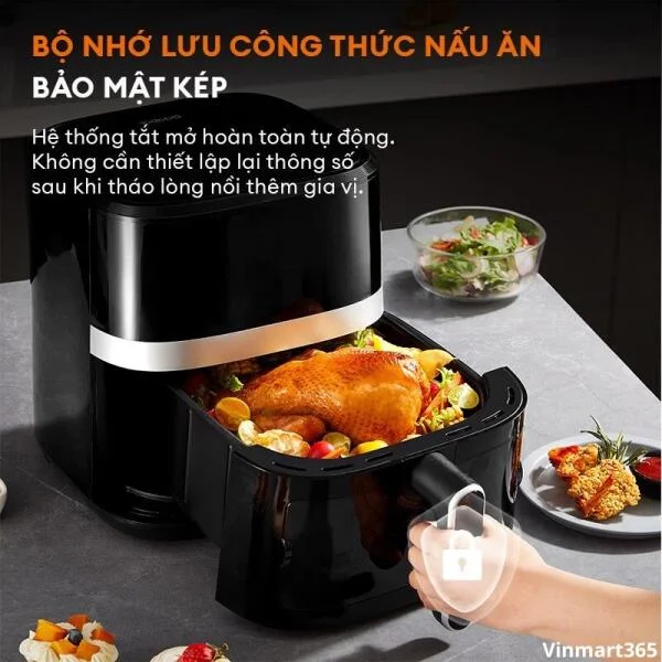 Nồi Chiên Không Dầu GAABOR AF65T-BK01A Cao Cấp slide 7
