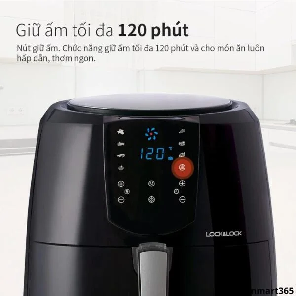 Nồi Chiên Không Dầu Lock&Lock EJF357BLK Cao Cấp slide 3