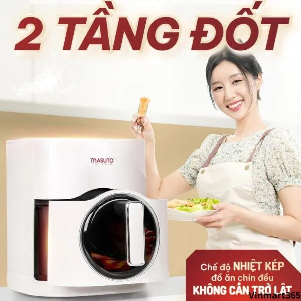 Nồi Chiên Không Dầu Masuto MSQueen Cao Cấp slide 3