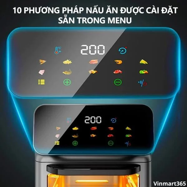 Nồi Chiên Không Dầu OOKAS 16L Cao Cấp slide 2