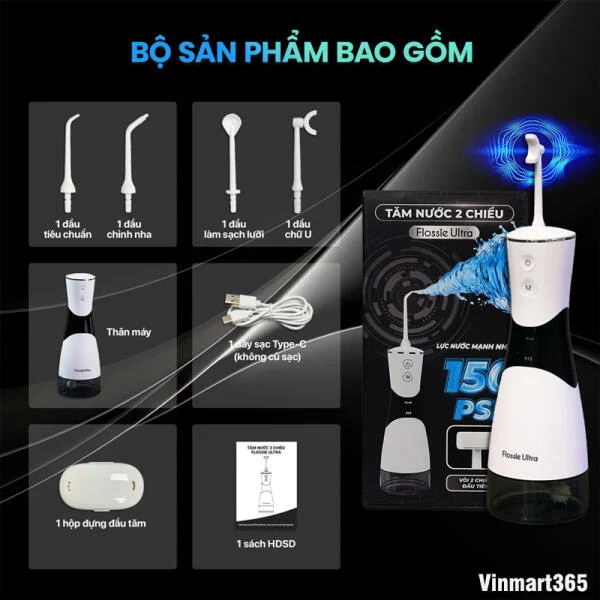 Máy Tăm Nước Flossie Ultra 2 Chiều slide 3