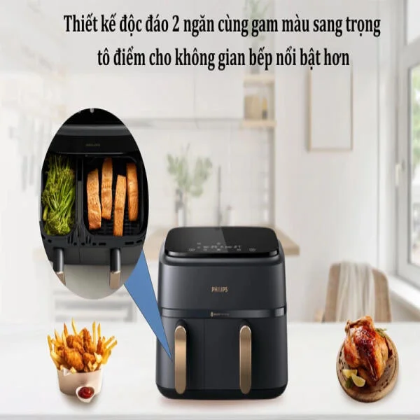 Nồi Chiên Không Dầu Philips NA352/00 Cao Cấp slide 2