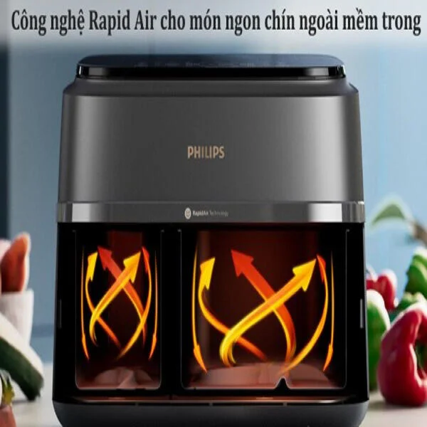 Nồi Chiên Không Dầu Philips NA352/00 Cao Cấp slide 6