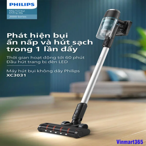 Máy Hút Bụi Không Dây Philips XC3031/01 Chính Hãng slide 7