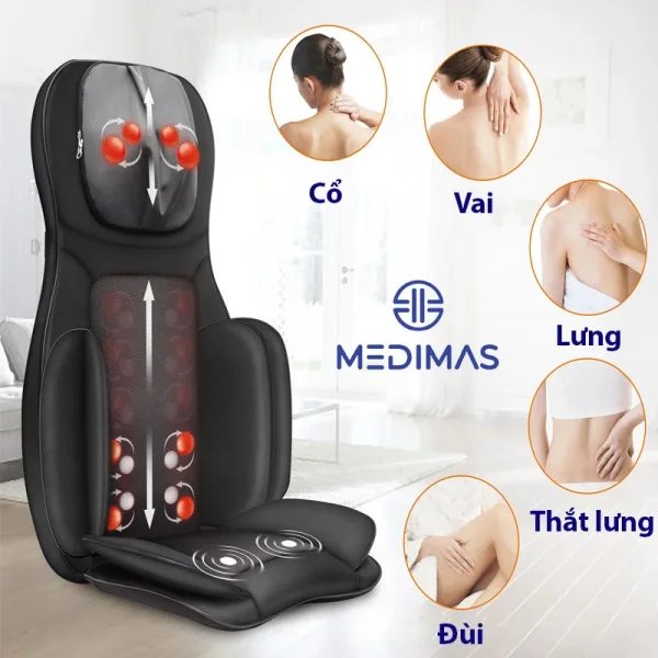 Đệm Massage Lưng Cổ Medimas CF-2316 Chính Hãng slide 5