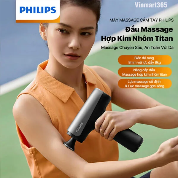 Súng Massage Cầm Tay Philips PPM7325 Chính Hãng slide 2