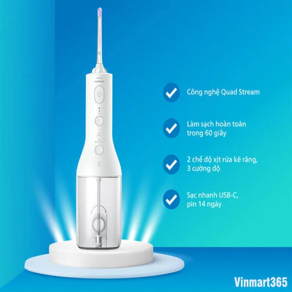 Máy Tăm Nước Philips HX3826/31 Chính Hãng slide 2