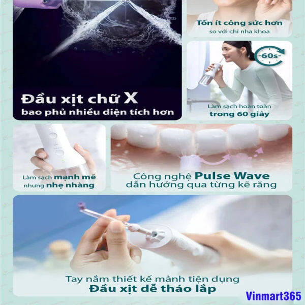 Máy Tăm Nước Philips HX3826/31 Chính Hãng slide 4
