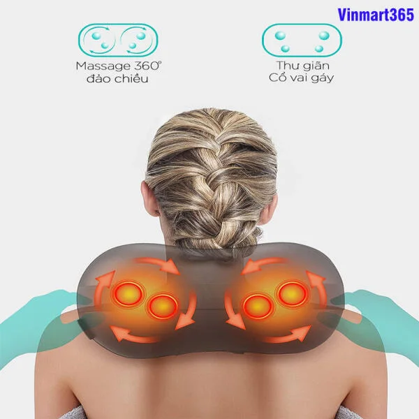 Gối Massage Hồng Ngoại Kingtech KP-315 Cao Cấp slide 5