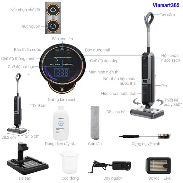 Máy Hút Bụi Lau Sàn Uwant X100 Chính Hãng slide 3