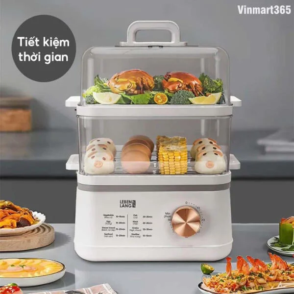 Nồi Hấp Lebenlang LBEL5030 Đa Năng 2 Tầng slide 6