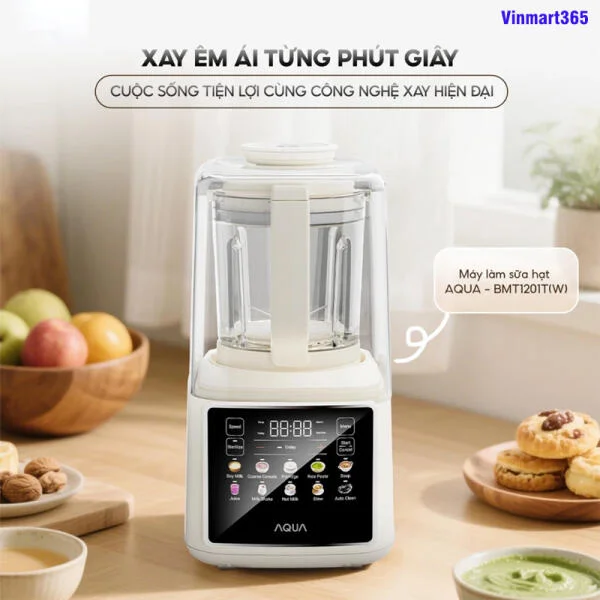 Máy Làm Sữa Hạt AQUA BMT1201T Chính Hãng slide 2
