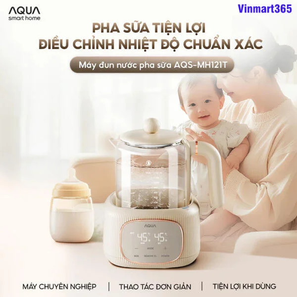 Máy Đun Nước Pha Sữa Aqua AQS-MH121T slide 2