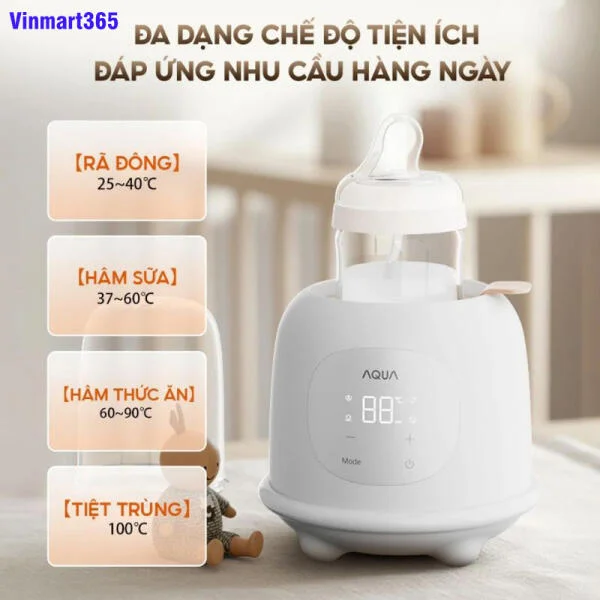 Máy Hâm Sữa AQUA AQS-WS21T Chính Hãng slide 3