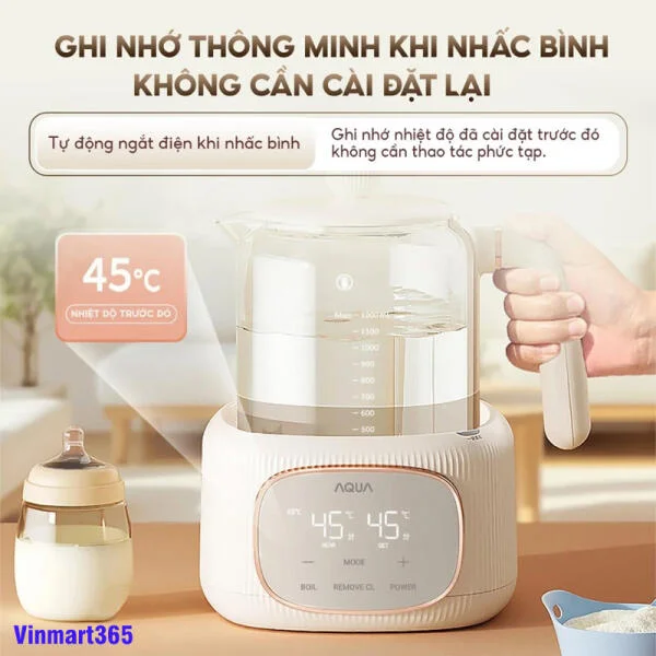 Máy Đun Nước Pha Sữa Aqua AQS-MH121T slide 6