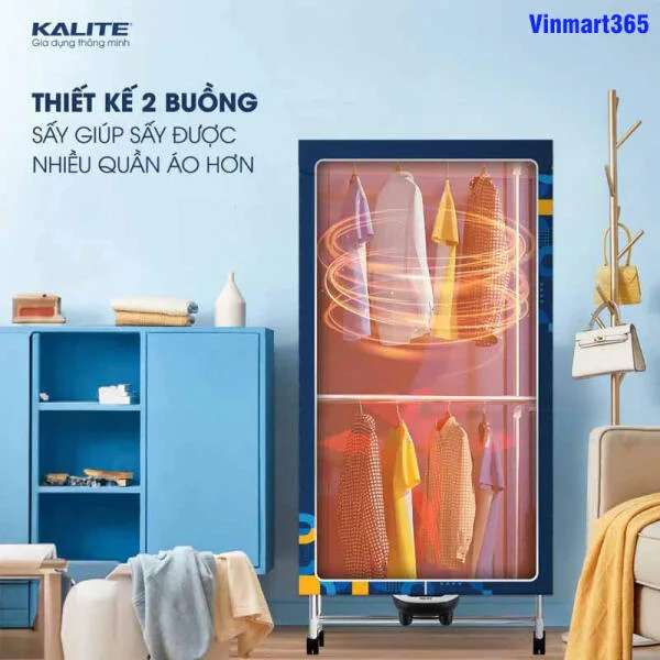 Tủ Sấy Quần Áo Kalite KL6880 Chính Hãng slide 5