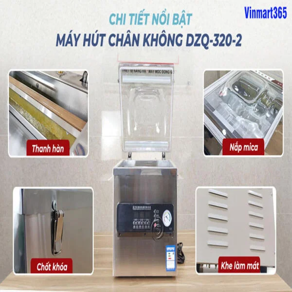 Máy Hút Chân Không Công Nghiệp DZQ320x2 Đường Hàn slide 6