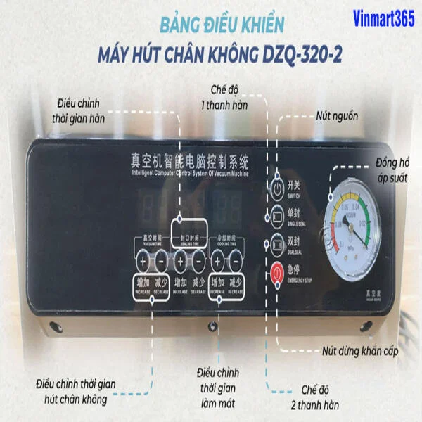 Máy Hút Chân Không Công Nghiệp DZQ320x2 Đường Hàn slide 7