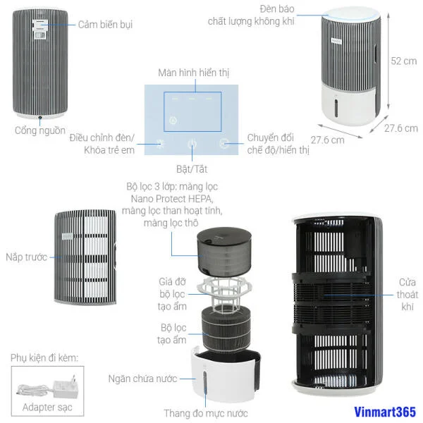 Máy Lọc Không Khí Philips AC3420/10 slide 3