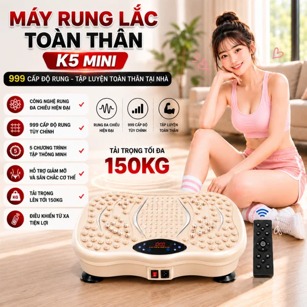 Máy Rung Lắc Toàn Thân K5 999 Cấp Độ slide 4
