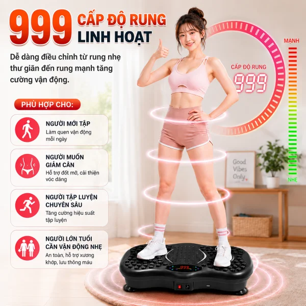 Máy Rung Lắc Toàn Thân K5 999 Cấp Độ slide 6