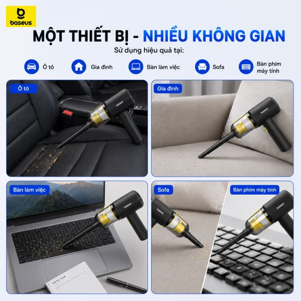 Máy Hút Bụi Không Dây Baseus AT Đa Năng slide 7