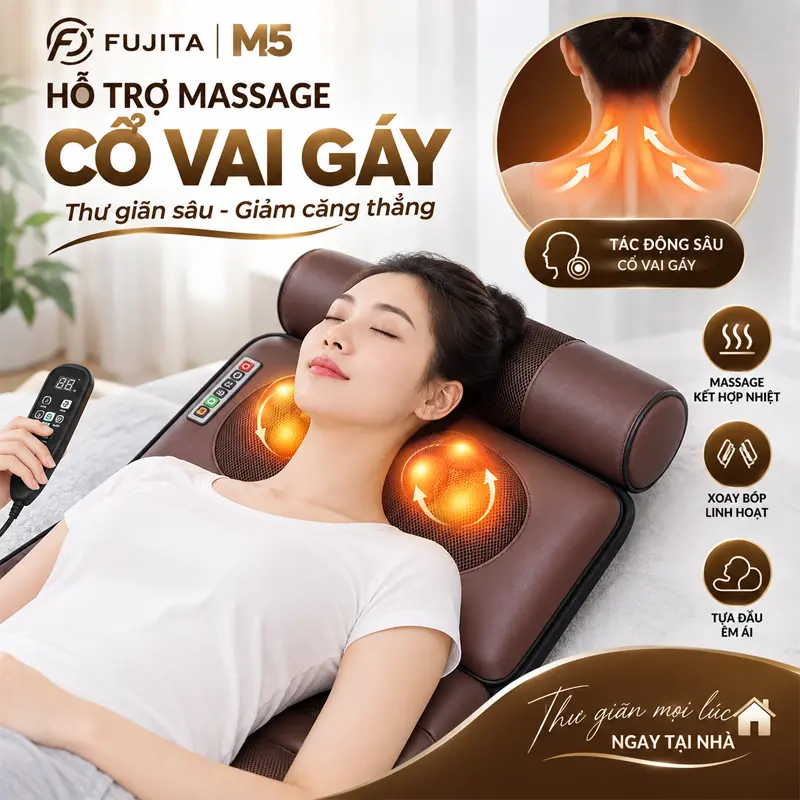 Hỗ trợ massage vùng cổ vai gáy