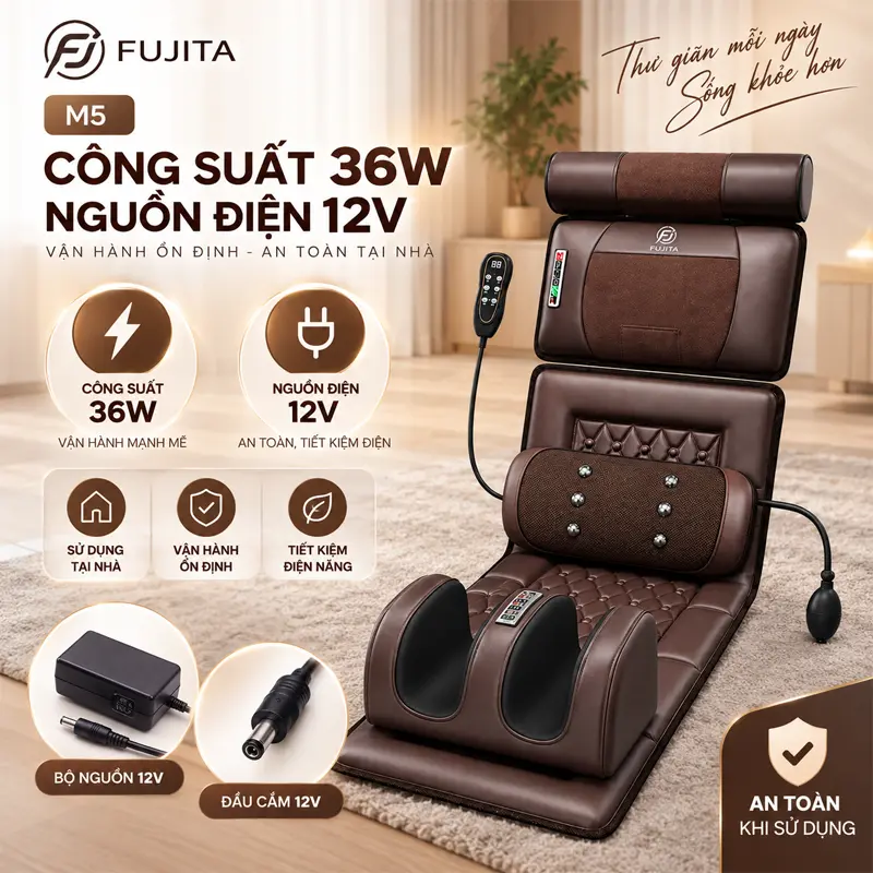 Công suất 36W, sử dụng nguồn 12V