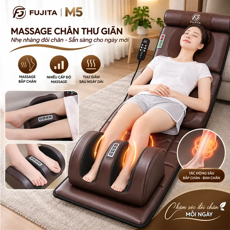 Kết hợp khu vực massage chân, hỗ trợ thư giãn sau một ngày dài