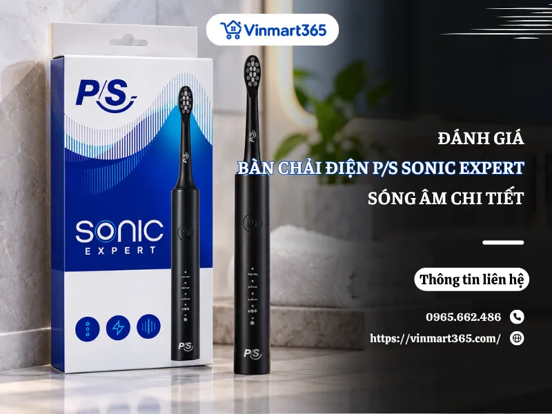 Đánh Giá Bàn Chải Điện P/S Sonic Expert Sóng Âm Chi Tiết