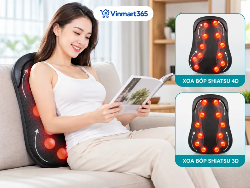 Hai chế độ massage để điều chỉnh cảm giác