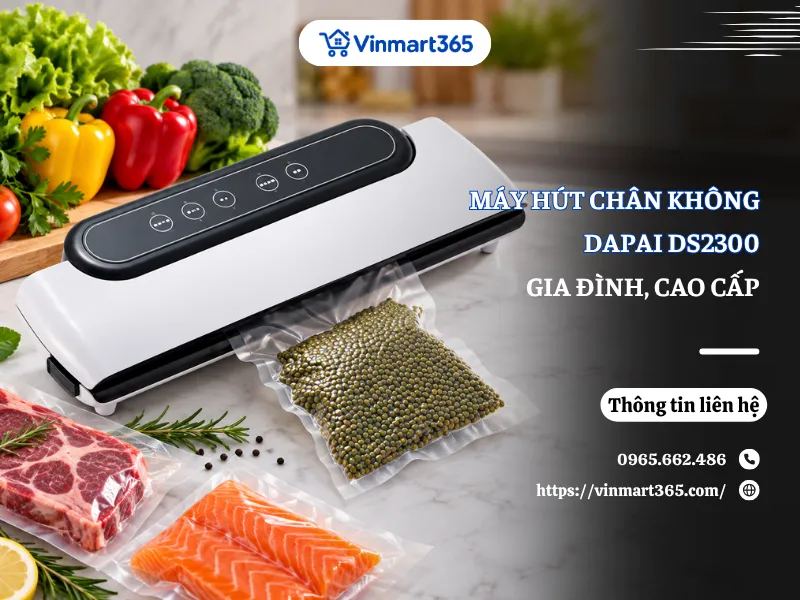 Review Máy Hút Chân Không Dapai DS2300 Gia Đình Cao Cấp